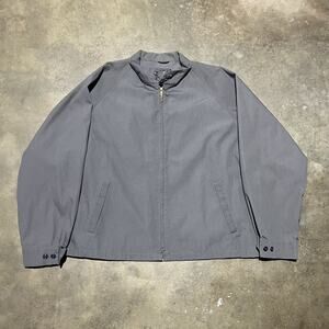 Vintage 80s English Squire Grey Boxy Canvas Jacket
